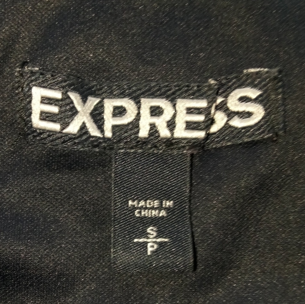 Express Black White Silver Sequence Mini Skirt - image 6